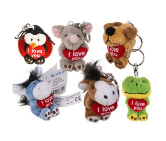 Μπρελόκ με λούτρινα ζωάκια 