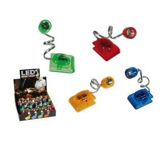 Φωτάκι τσέπης led με μπαταρίες, 4 χρώματα