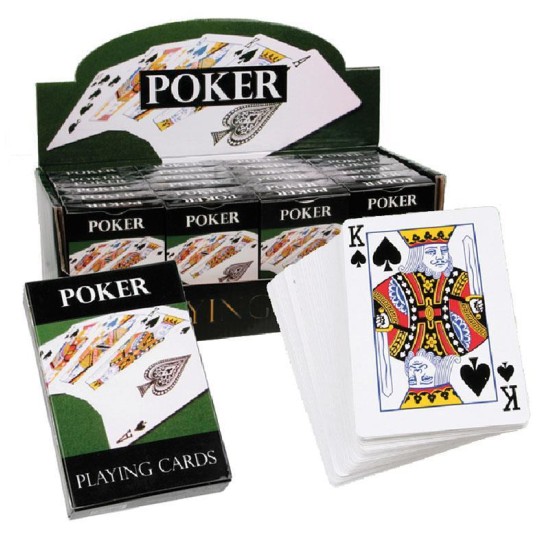 Τράπουλες poker με 54 κάρτες σε σταντ 24 τεμαχίων Τράπουλες poker με 54 κάρτες σε σταντ 24 τεμαχίων