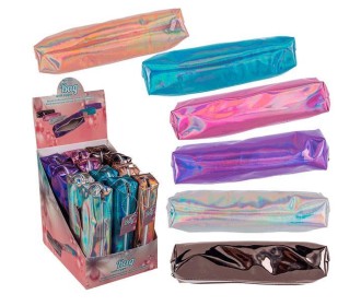 Κασετίνα PU με φερμουάρ 6 μεταλλικά χρώματα 22x5εκ. Κασετίνα PU με φερμουάρ 6 μεταλλικά χρώματα 22x5εκ.