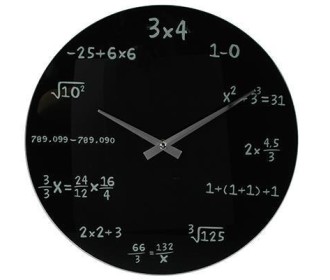 Ρολόι τοίχου γυάλινο μαύρο 