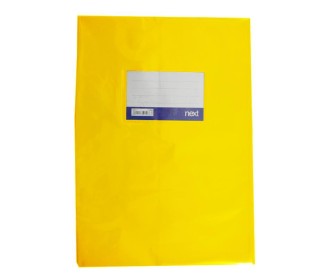 Next κάλυμμα τετραδίων εξηγήσεων κίτρινο 17x25εκ.
