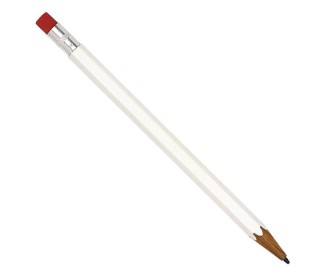 Μηχανικό μολύβι 0.7mm. πλαστικό με σβήστρα άσπρο Μηχανικό μολύβι 0.7mm. πλαστικό με σβήστρα άσπρο