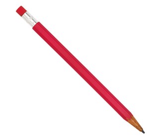 Μηχανικό μολύβι 0.7mm. πλαστικό με σβήστρα κόκκινο Μηχανικό μολύβι 0.7mm. πλαστικό με σβήστρα κόκκινο
