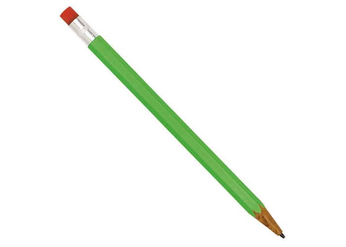 Μηχανικό μολύβι 0.7mm. πλαστικό με σβήστρα πράσινο