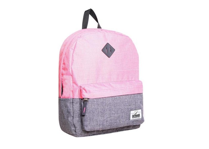 KALGAV τσάντα πλάτης Gray pink melange Υ41,5x13x31εκ.