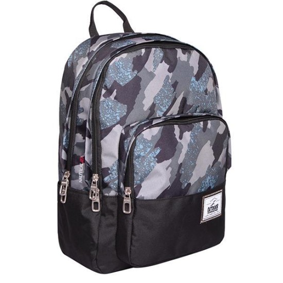 KALGAV τσάντα πλάτης Nautical black camouflage Υ44x16,5x30,5εκ.