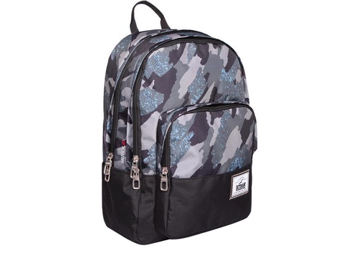KALGAV τσάντα πλάτης Nautical black camouflage Υ44x16,5x30,5εκ.