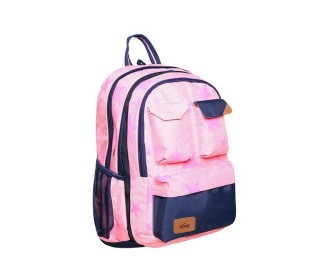 KALGAV τσάντα πλάτης Navy light pink melange με θήκη laptop - tablet Υ47x14x33εκ. KALGAV τσάντα πλάτης Navy light pink melange με θήκη laptop - tablet Υ47x14x33εκ.