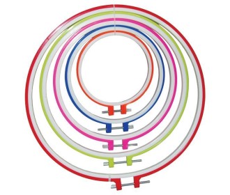 Σετ 5 πλαστικά τελάρα για κέντημα, Ø 12, 16, 20, 24, 28,5εκ.
