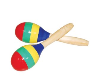 Μαράκες ξύλινες ζευγάρι 21 εκ.