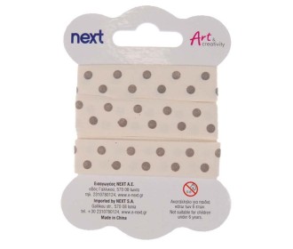 Κορδέλα πουά βαμβακερή 1.5εκ. x 2 μέτρα Κορδέλα πουά βαμβακερή 1.5εκ. x 2 μέτρα