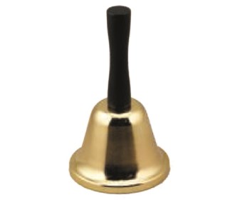 Κουδούνι χρυσό με χειρολαβή ύψος 10εκ. x  Ø5εκ.