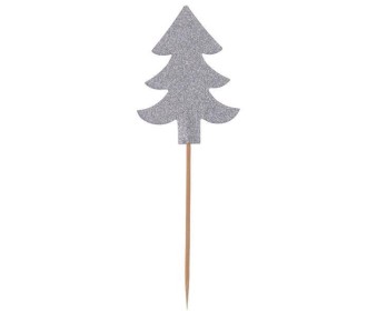 Ξυλάκια χειροτεχνίας Χριστουγεννιάτικο δέντρο ασημί 18τεμ. Ξυλάκια χειροτεχνίας Χριστουγεννιάτικο δέντρο ασημί 18τεμ.