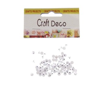 Μάτια αυτοκόλλητα στρόγγυλα 5xιλ. διαμ. 100τεμ