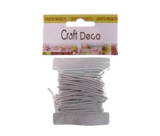 Λάστιχο στρόγγυλο λευκό Ø2χιλ, 5μ. μήκος Λάστιχο στρόγγυλο λευκό Ø2χιλ, 5μ. μήκος