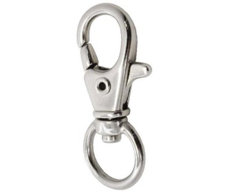 Κούμπωμα-καβουράκι 3,5x1εκ. ασημί blister 6τεμ.