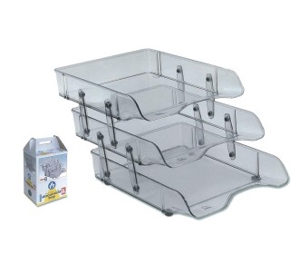 Αrk σετ 3 δίσκοι εγγράφων διάφανοι Α4 Υ26x33.5x6.5εκ. Αrk σετ 3 δίσκοι εγγράφων διάφανοι Α4 Υ26x33.5x6.5εκ.