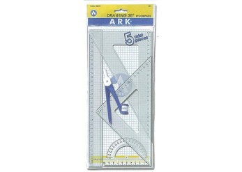 Ark σετ χάρακες 4 τεμαχίων με διαβήτη - μολύβι Ark σετ χάρακες 4 τεμαχίων με διαβήτη - μολύβι