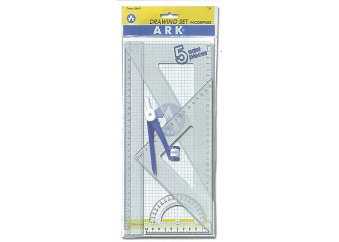 Ark σετ χάρακες 4 τεμαχίων με διαβήτη - μολύβι Ark σετ χάρακες 4 τεμαχίων με διαβήτη - μολύβι