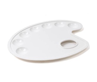 Ark παλέτα ζωγραφικής οβάλ για 7 χρώματα 21.5x16εκ.