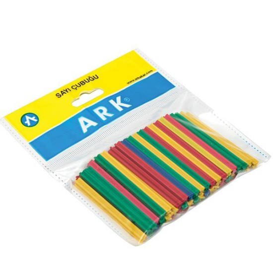 Ark ξυλάκια αριθμητικής 6εκ. μήκος, πλαστικά χρωματιστά 50τεμ. Ark ξυλάκια αριθμητικής 6εκ. μήκος, πλαστικά χρωματιστά 50τεμ.