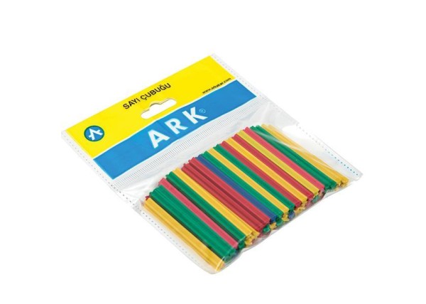 Ark ξυλάκια αριθμητικής 6εκ. μήκος, πλαστικά χρωματιστά 50τεμ. Ark ξυλάκια αριθμητικής 6εκ. μήκος, πλαστικά χρωματιστά 50τεμ.
