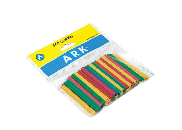 Ark ξυλάκια αριθμητικής 6εκ. μήκος, πλαστικά χρωματιστά 50τεμ. Ark ξυλάκια αριθμητικής 6εκ. μήκος, πλαστικά χρωματιστά 50τεμ.
