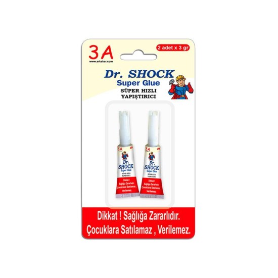 Dr Shock κόλλα στιγμής 2x3gr, (τύπου logo) Dr Shock κόλλα στιγμής 2x3gr, (τύπου logo)