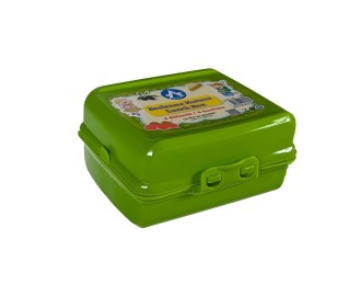 Φαγητοδοχείο με χωρίσματα πράσινο 14x11x7εκ.