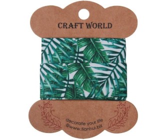 Κορδέλα φύλλα 2,5εκ. x 2 μέτρα Κορδέλα φύλλα 2,5εκ. x 2 μέτρα