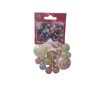 Μπίλιες διάφορα μεγέθη σε δίχτυ 15τμχ