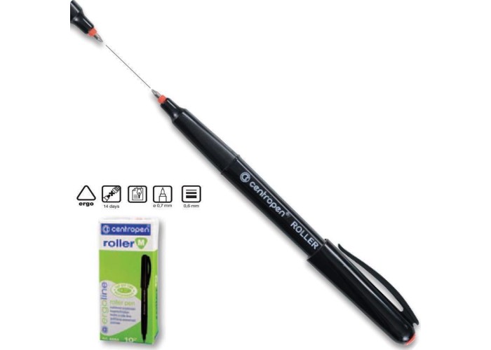 Centropen στυλό roller μαύρο Μ 0,7mm