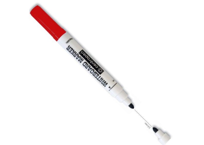 Centropen μαρκαδόρος λευκού πίνακα κόκκινος 2,5mm