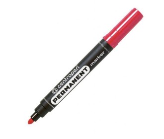 Centropen μαρκαδόρος ανεξίτηλος κόκκινος στρόγγυλη μύτη 2,5mm Centropen μαρκαδόρος ανεξίτηλος κόκκινος στρόγγυλη μύτη 2,5mm