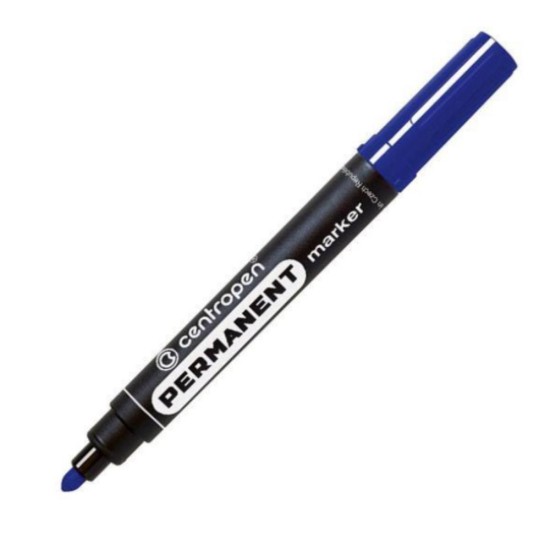 Centropen μαρκαδόρος ανεξίτηλος μπλε στρόγγυλη μύτη 2,5mm