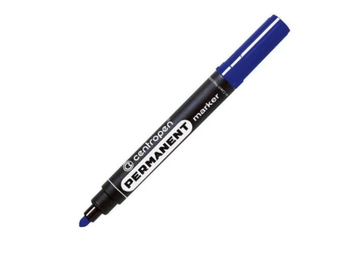 Centropen μαρκαδόρος ανεξίτηλος μπλε στρόγγυλη μύτη 2,5mm