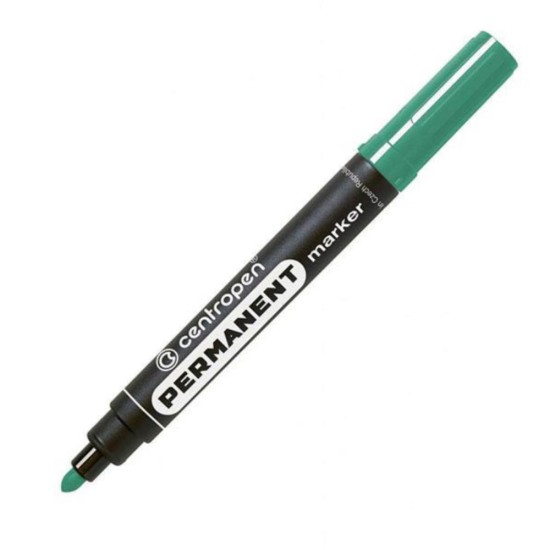 Centropen μαρκαδόρος ανεξίτηλος πράσινος στρόγγυλη μύτη 2,5mm Centropen μαρκαδόρος ανεξίτηλος πράσινος στρόγγυλη μύτη 2,5mm