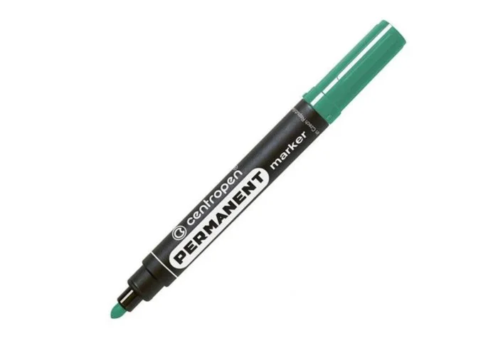 Centropen μαρκαδόρος ανεξίτηλος πράσινος στρόγγυλη μύτη 2,5mm