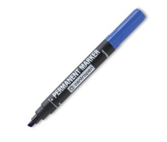 Centropen μαρκαδόρος ανεξίτηλος μπλε τετράγωνη μύτη 1-4,6mm Centropen μαρκαδόρος ανεξίτηλος μπλε τετράγωνη μύτη 1-4,6mm