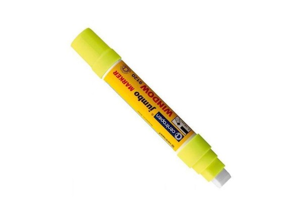 Centropen μαρκαδόρος υγρ. κιμωλίας κίτρινος jumbo 2-15mm