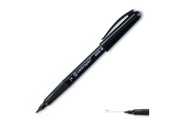 Centropen μαρκαδόρος ανεξίτηλος για cd μαύρο 1mm