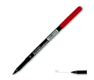 Centropen μαρκαδόρος ανεξίτηλος κόκκινο 1mm