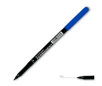 Centropen μαρκαδόρος ανεξίτηλος μπλε 1mm
