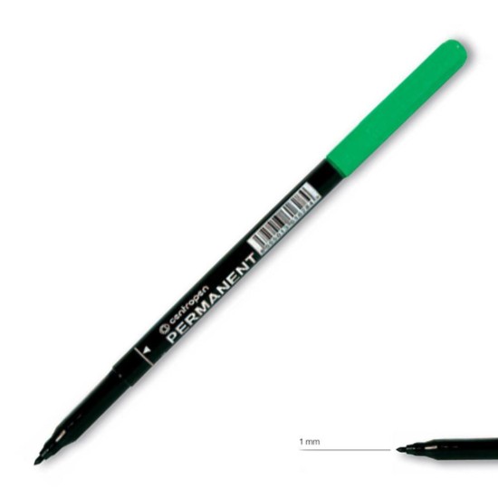 Centropen μαρκαδόρος ανεξίτηλος πράσινο 1mm Centropen μαρκαδόρος ανεξίτηλος πράσινο 1mm