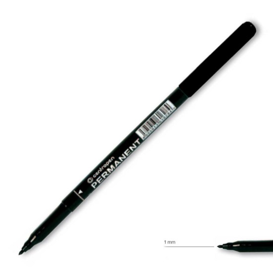 Centropen μαρκαδόρος ανεξίτηλος μαύρο 1mm Centropen μαρκαδόρος ανεξίτηλος μαύρο 1mm