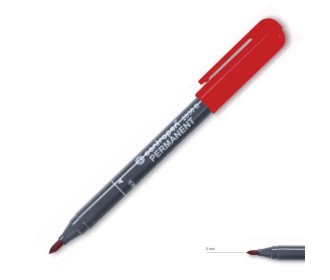 Centropen μαρκαδόρος ανεξίτηλος κόκκινο 2mm