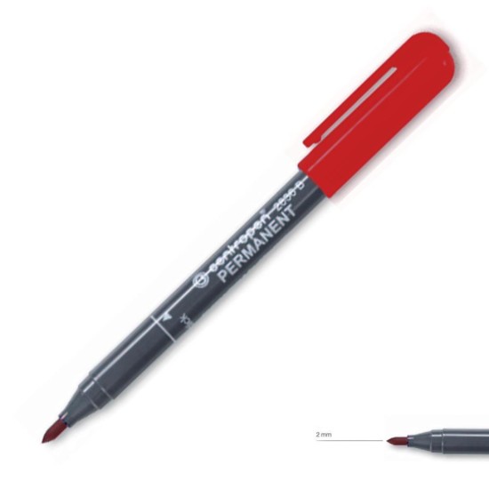Centropen μαρκαδόρος ανεξίτηλος κόκκινο 2mm Centropen μαρκαδόρος ανεξίτηλος κόκκινο 2mm