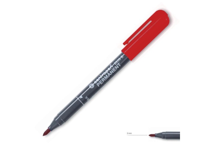 Centropen μαρκαδόρος ανεξίτηλος κόκκινο 2mm Centropen μαρκαδόρος ανεξίτηλος κόκκινο 2mm