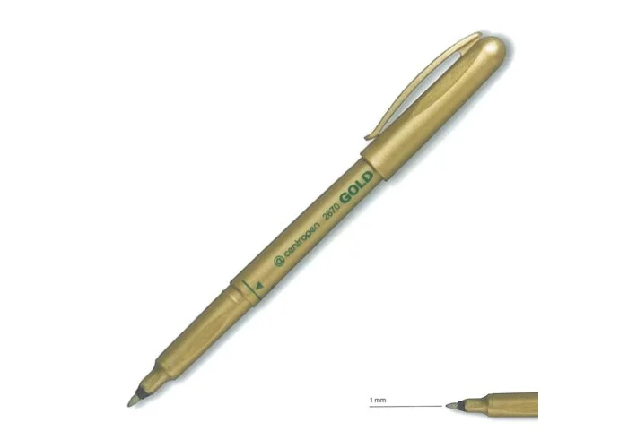 Centropen μαρκαδόρος ανεξίτηλος χρυσός 1mm